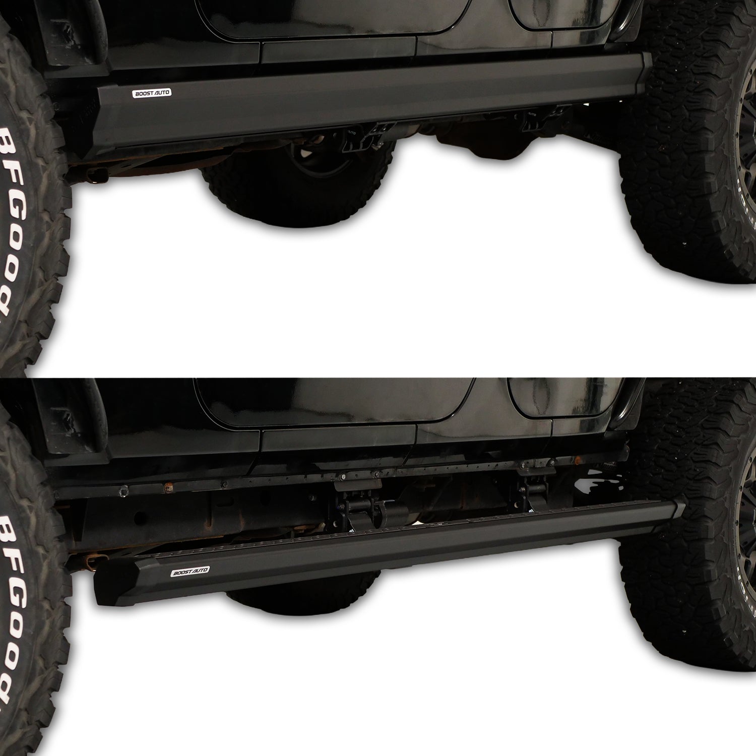 Boost Auto Powered Running Boards | 2018-2026 Jeep Wrangler JLU