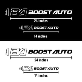 Large Boost Auto Windshield Vinyl Decal