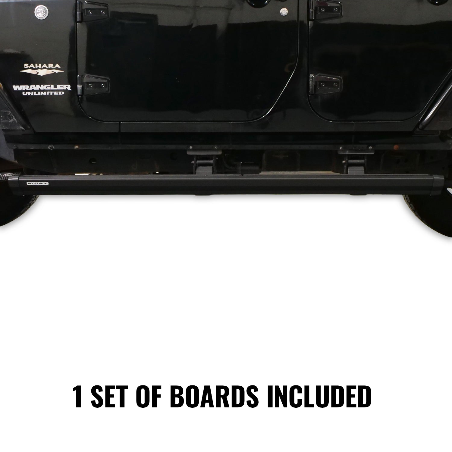 Boost Auto Powered Running Boards | 2018-2026 Jeep Wrangler JLU