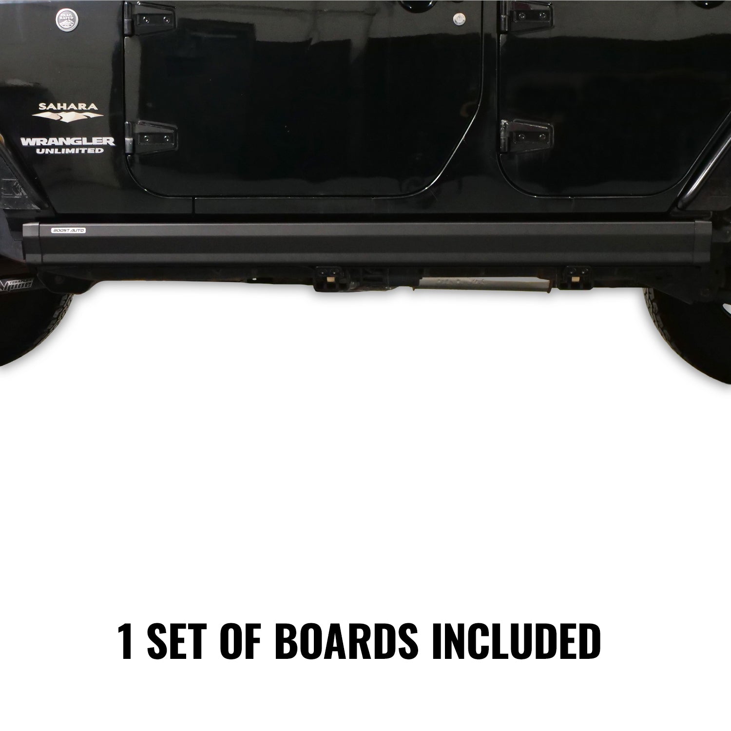 Boost Auto Powered Running Boards | 2018-2026 Jeep Wrangler JLU